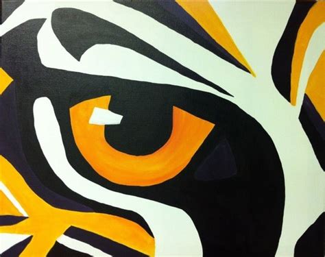 Items Similar To Lsu Tiger Eye Louisiana Painting On Etsy