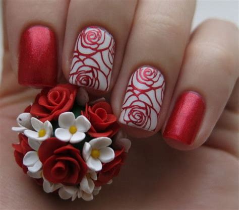 Buy 1pc Rose Flower Nail Stamping Plates Stamp