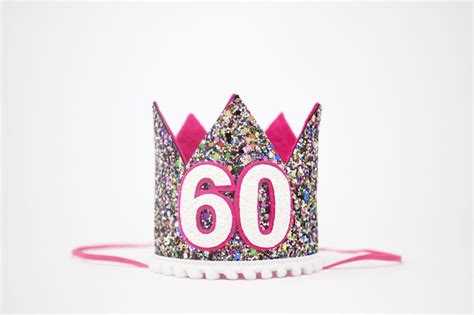 60th Birthday Crown 60th Birthday Hat 60th Birthday Party Etsy