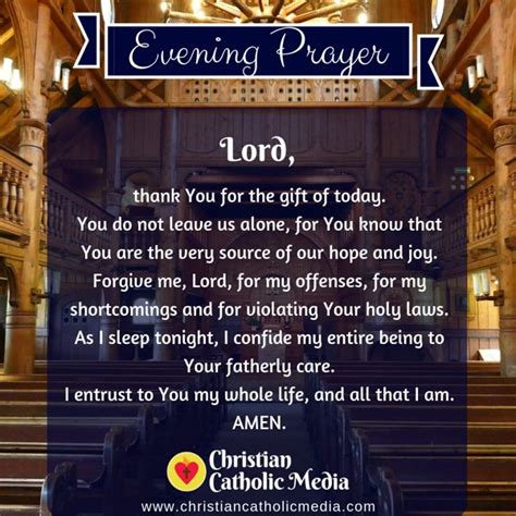 Evening Prayer Catholic Wednesday 9 11 2019 Christian Catholic Media