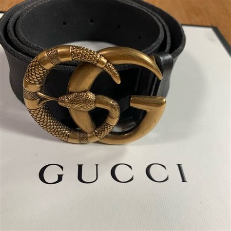 Gucci Accessories Gucci Belt Double G Buckle With Snake Poshmark