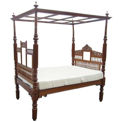vintage indian bed with canopy at 1stdibs indian canopy bed indian vintage bed canopy bed india