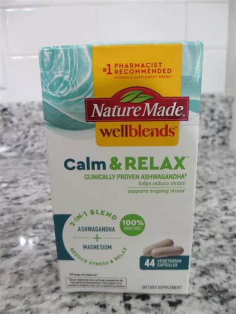 Nature Made Calm And Relax Ashwagandha And Magnesium 44 Capsules Exp 524