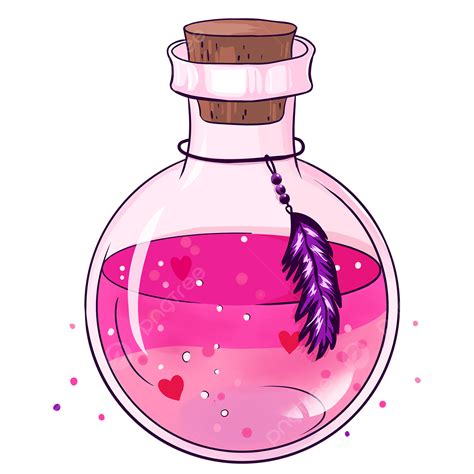 Magic Perfume Cartoon Fairy Tale Pink Magic Perfume Potions Png