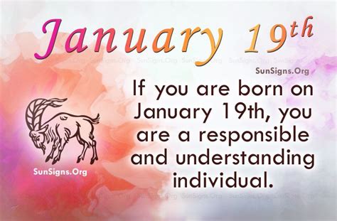 January 19 Birthday Horoscope Birthday Horoscope December Zodiac