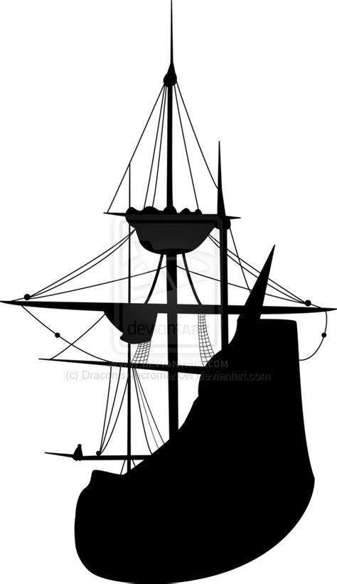 Sailing Ship Silhouette Tall Ship Clip Art Pirate Ship Png Download