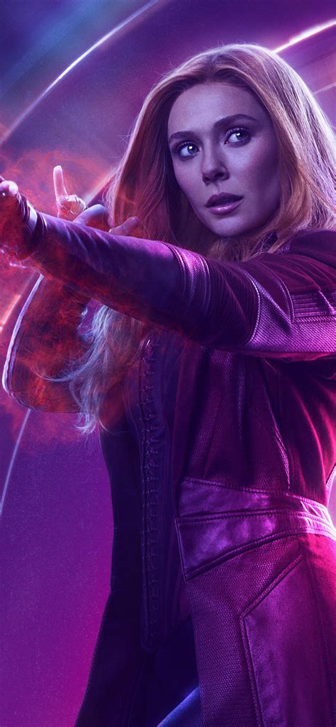 1125x2436 Wanda Maximoff In Avengers Infinity War New Poster Iphone Xs