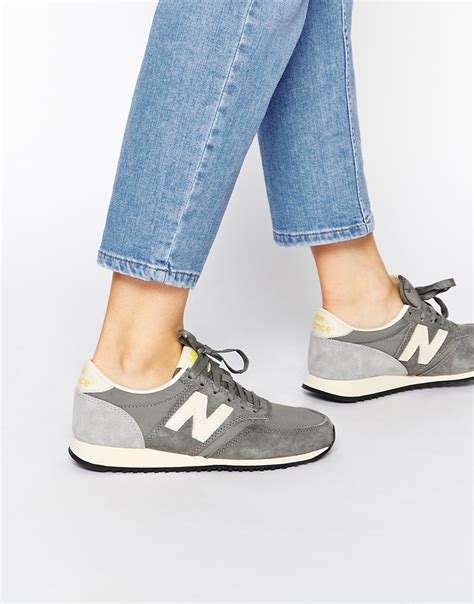 New Balance Suede 420 Grey Vintage Trainers In Gray Lyst