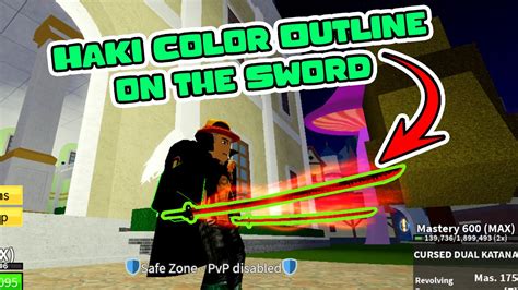How To Get Haki Color Outline On Your Sword Blox Fruits YouTube