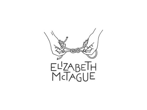 Macrame Logo Elizabeth Mctague By Bridge Bloom On Dribbble