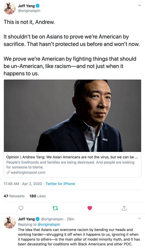 Jangan lupa juga untuk membagikan artikel singkat ini. Jeff Yang comments on Andrew Yang's "We Asian Americans ...