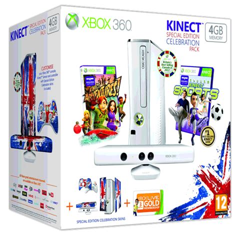 Xbox 360 4gb Special Edition Console White 4gb Console Kinect