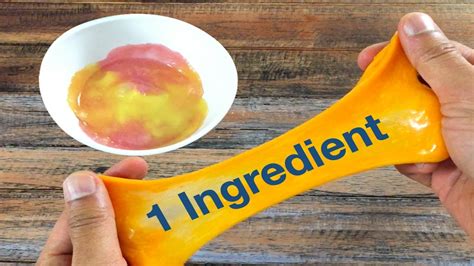 1 Ingredient Slime No Glue No Borax Or Activator Slime How To Make