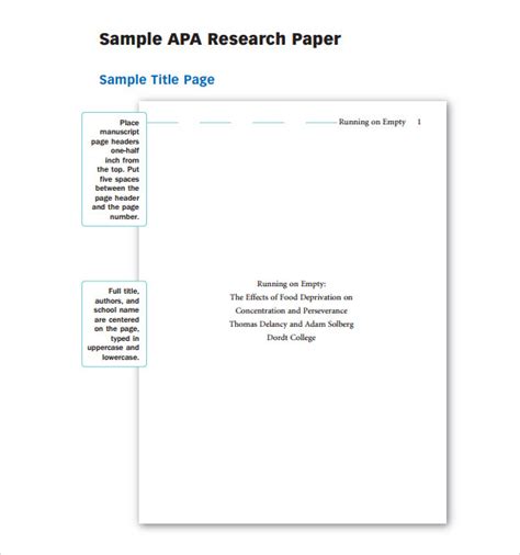 Still, i find myself piecing resources together, drawing on the below is an excerpt from the template paper. Sample APA Outline Template - 8+Free Documents in PDF