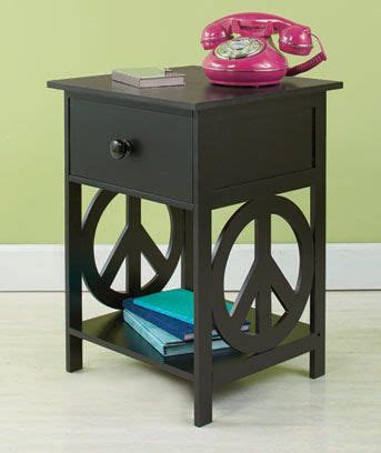 Shop for peace sign decorations at walmart.com. Peace Sign Night Stands | Retro furniture, Furniture side ...