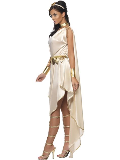 Adult Fever Greek Roman Goddess Spartan Toga Fancy Dress Costume Sizes