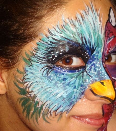 Pin By Christa Bastian On Halloween Ideas Bird Makeup Kids Face