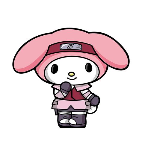 My Melody Sakura Naruto X Hello Kitty Figpin Hello Kitty Kitty