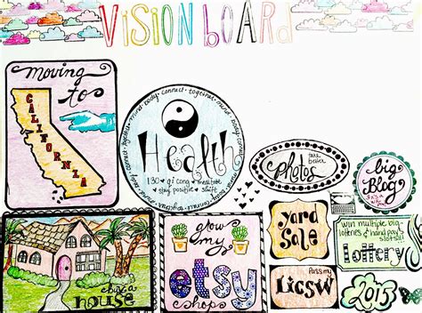 Pretty Little Fofinha Art Therapy 2015 Lesson One Vision Board