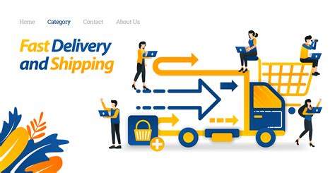 Fast Delivery And Shipping Services Provided From Online Stores Or E