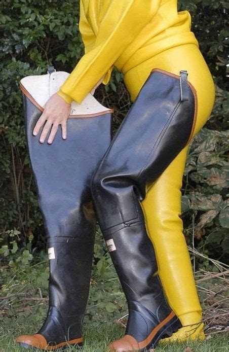 11 Best Women Wearing Waders Images On Pinterest Black Rubber Rain Wear And Rubber Work Boots