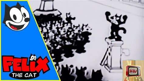 Felix The Cat Felix Revolts 1923 Original Classic Animation Youtube