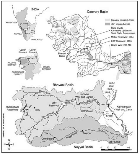 Lbp Bhavani Basin And Cauvery Basin In A Hydrological Irrigation And