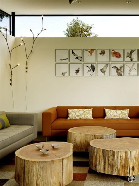 The most focally stimulating piece of living room furniture has always been a media console. 30+ DIY Rustic Decor Ideas using Logs | Home Design ...