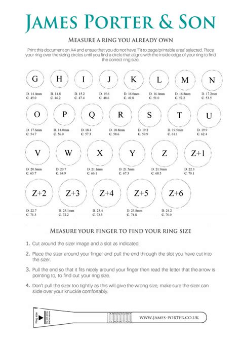 Printable Ring Sizer Mens That Are Gratifying Perkins Website Gerald