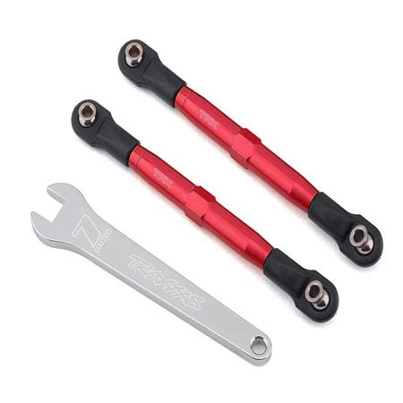 TRA3643R Traxxas Aluminum 49mm Camber Link Turnbuckle Red 2