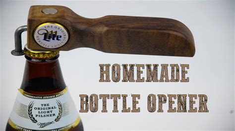 How To Make A Homemade Bottle Opener Diy Beer Bottle Opener Beer Bottle Diy Wall Mount Beer
