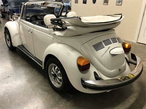 1977 Vw Super Beetle Convertible All White Edition New Top Worldwide