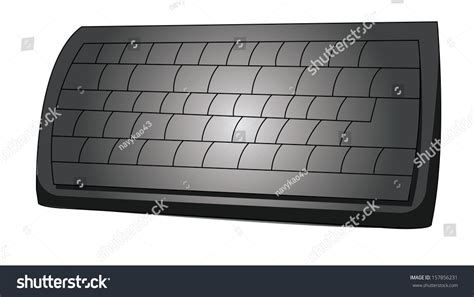 Vector Blank Keyboard Layout Computer Input Stock Vector Royalty Free