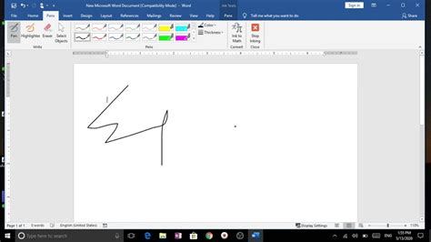 How To Enable Pendraw Tabhow To Draw In Ms Word โปรแกรม Paint