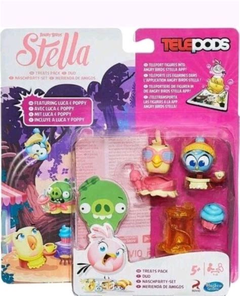 Hasbro Angry Birds Stella Telepods Featuring Luca And Poppy Treats Pack