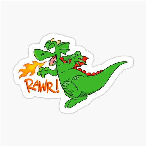 Rawr Sticker For Sale By Zookiecartoons Redbubble