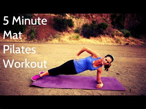 Minute Mat Pilates Workout For Core Strengthening And Toning