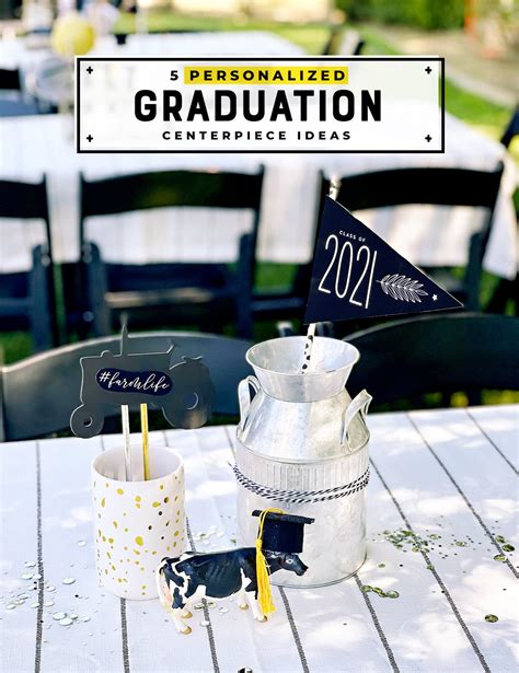 5 Personalized Graduation Centerpiece Ideas Hostess With The Mostess