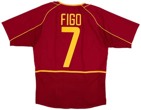 2002-04 Portugal Home Shirt Figo #7 - 6/10 - (S)