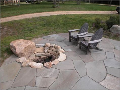Sunken Natural Stone Fire Pit Natural Stone Fire Pits Pinterest