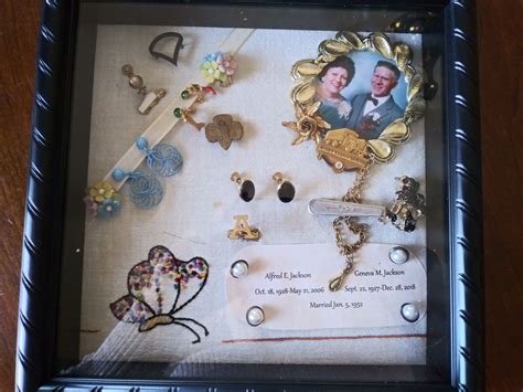 5 Shadow Box Made From My Parents Jewelry Shadow Box Frame Decor