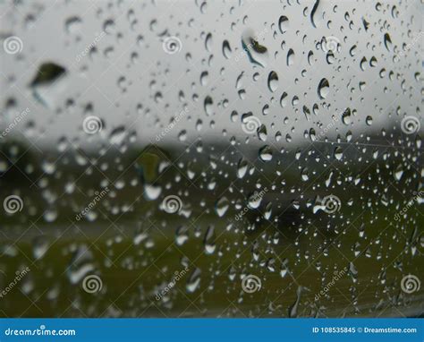 Window In Rainy Day In Summer Stock Image Image Of Beautiful Drops