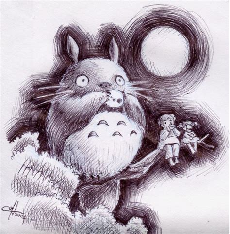 Amazing Totoro Fan Art Studio Ghibli Fanart Ghibli Art Totoro