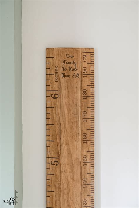 Wooden Height Chart Ruler Oak Finish Personalised Free Uk Etsy Australia