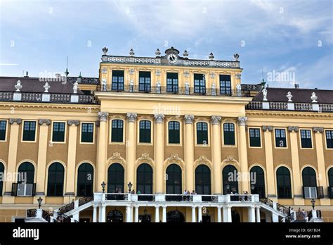 View Of The Baroque Schonbrunn Palace A Former Imperial Summer