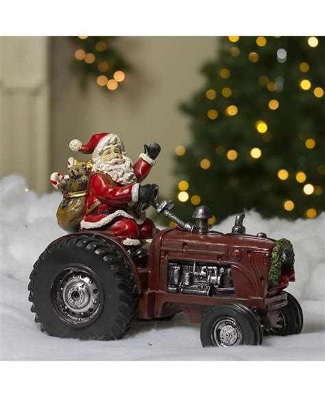 Northlight Rustic Santa Claus On Tractor Tabletop Christmas Figure Macys