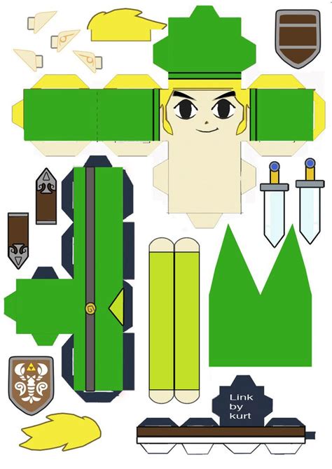 Papercraft Ideas Paper Crafts Legend Of Zelda Video Game Papercraft