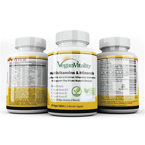 Buy Vegan Multivitamins And Minerals With High Strength Vitamin B12