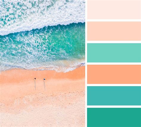 If you decide to mix and match two or three colors at a time, you can create a range of palettes for your. Peach and green color palette | Teal color schemes, Teal ...