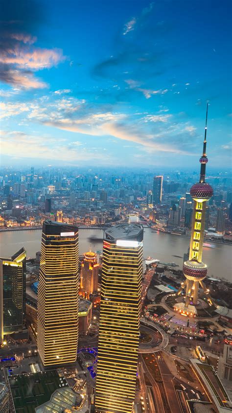 1080x1920 Cityscape Shanghai China Skyscraper 5k Iphone 76s6 Plus
